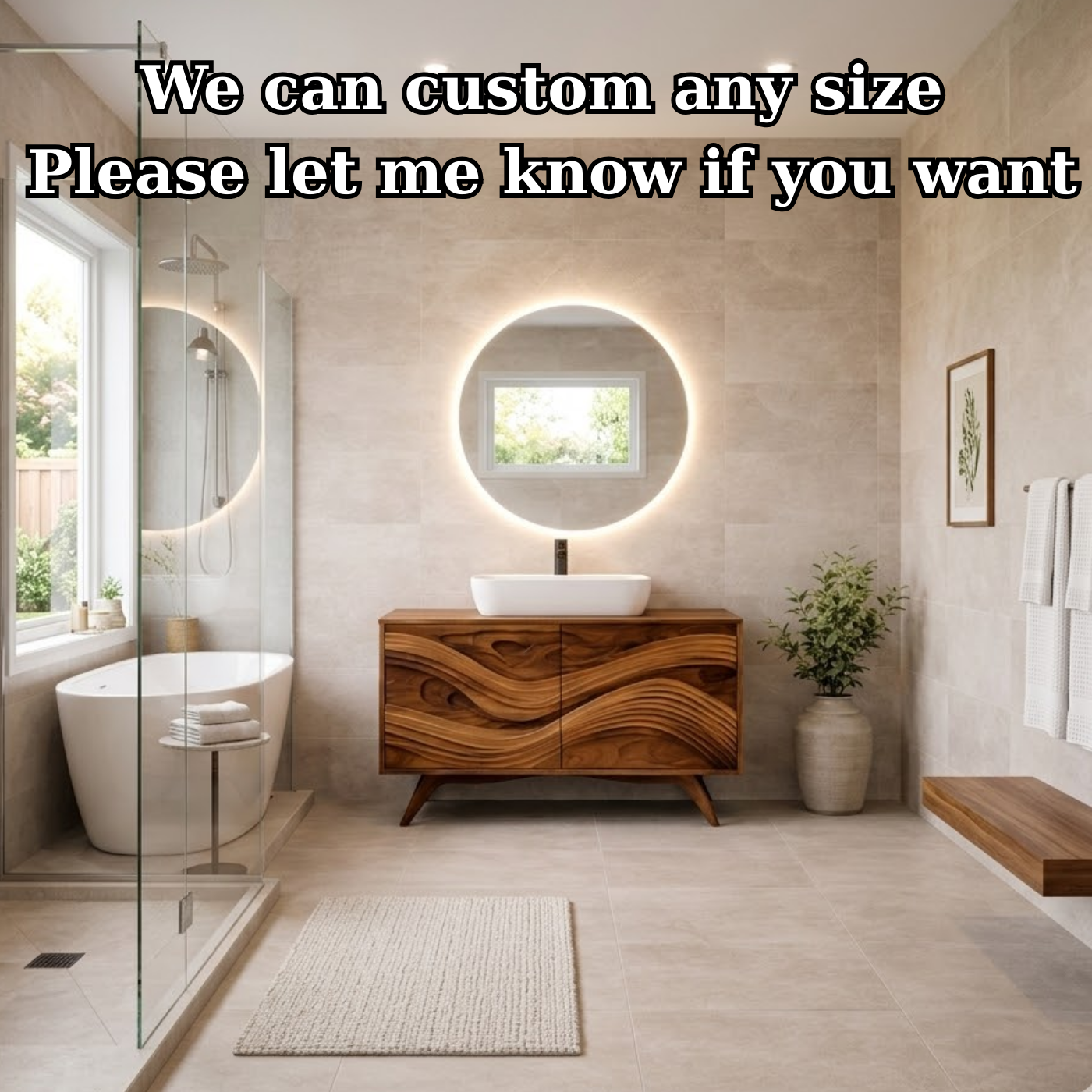 Solid Wood Bathroom Vanity for Modern Bathroom with Storage Cabinet