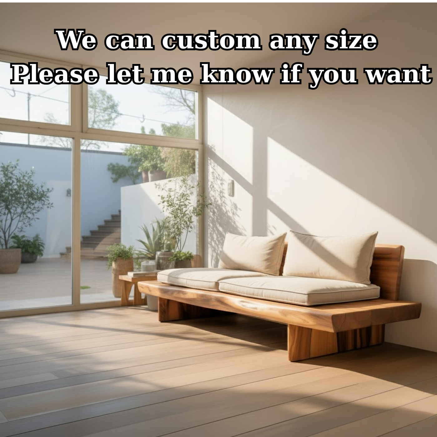 Modern Solid Wood Sofa with Minimalist Design