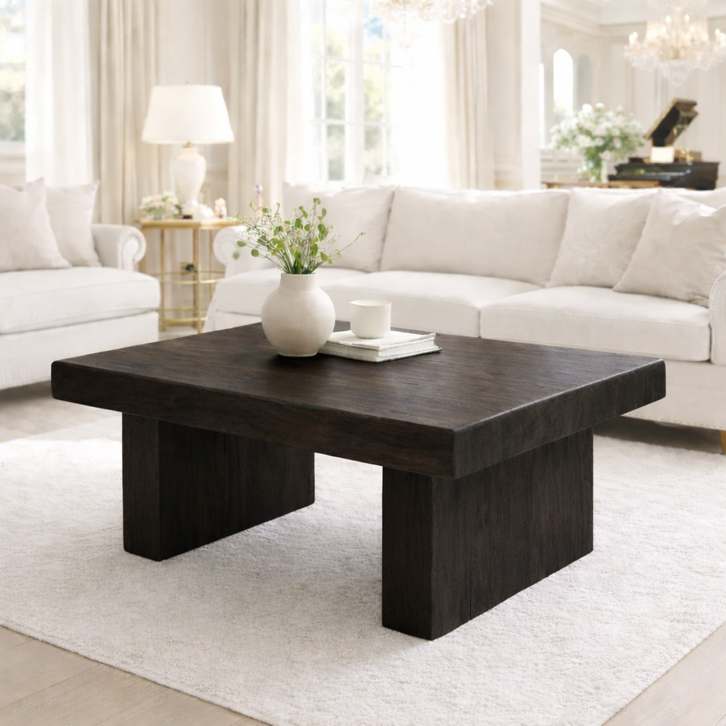 Solid Wood Coffee Table for Modern Living Rooms