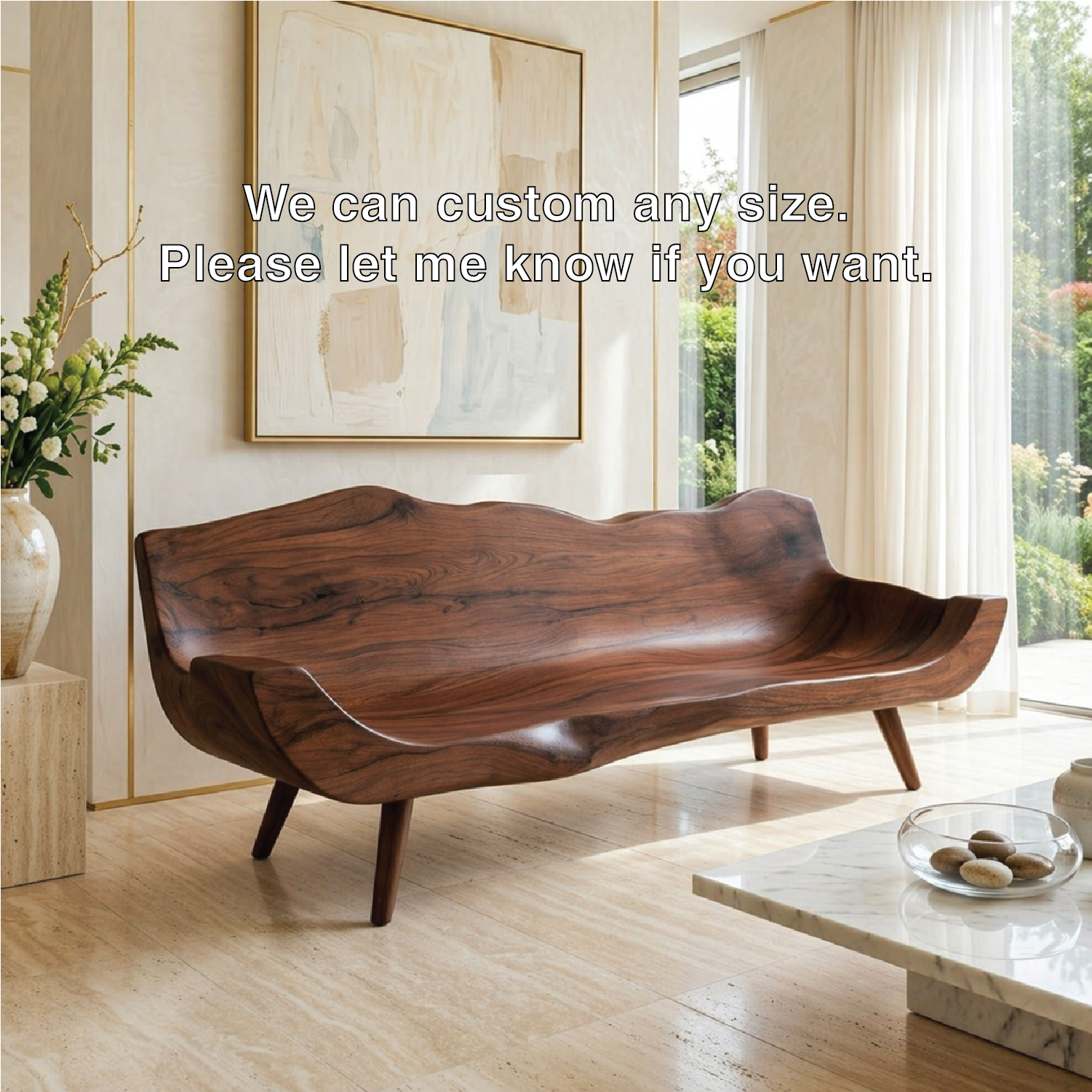 Modern Upholstered Curved Sofa, Sculptural Accent Seating for Elegant Home Interiors