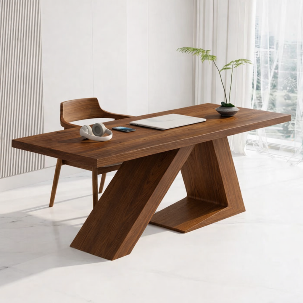 Modern Geometric Design Work Desk for Home Office or Study Space