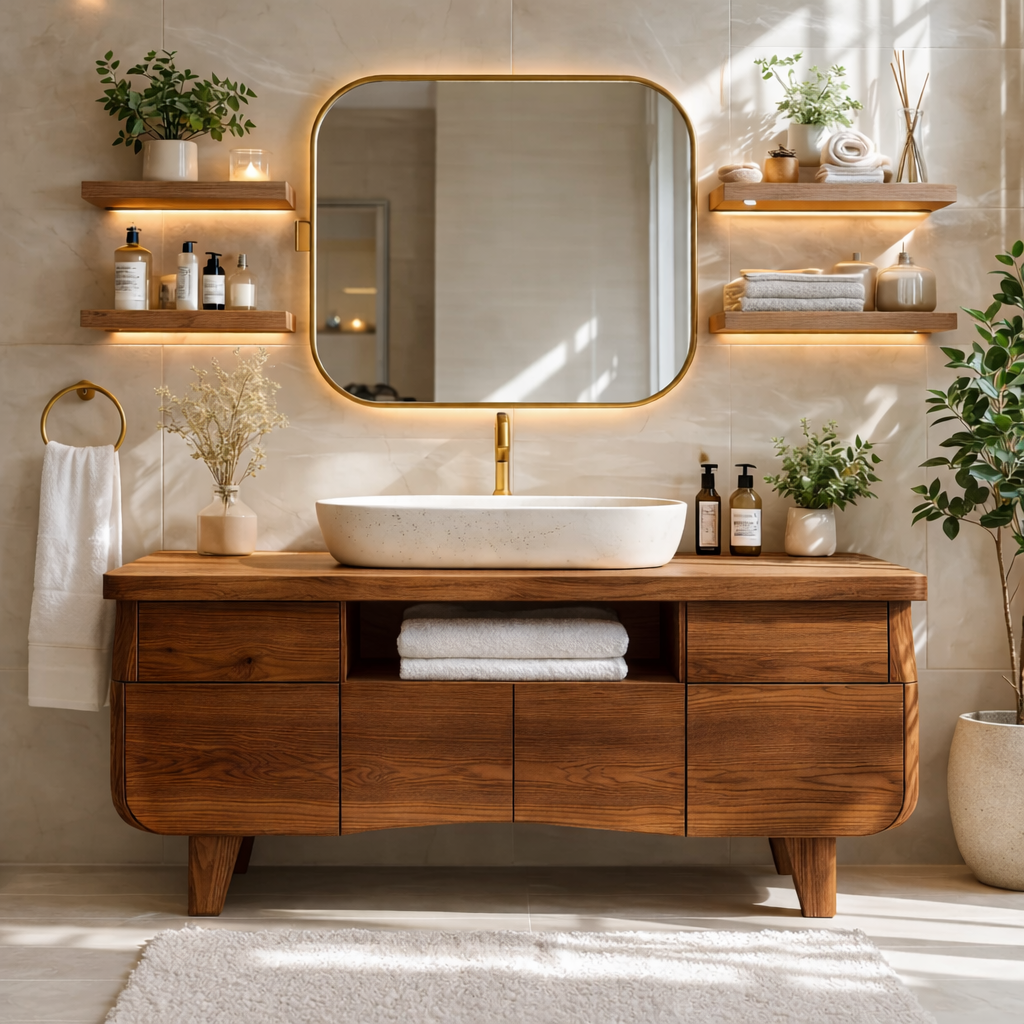 Modern Wood Bathroom Vanity Cabinet With Drawers Storage Bathroom Vanity Base