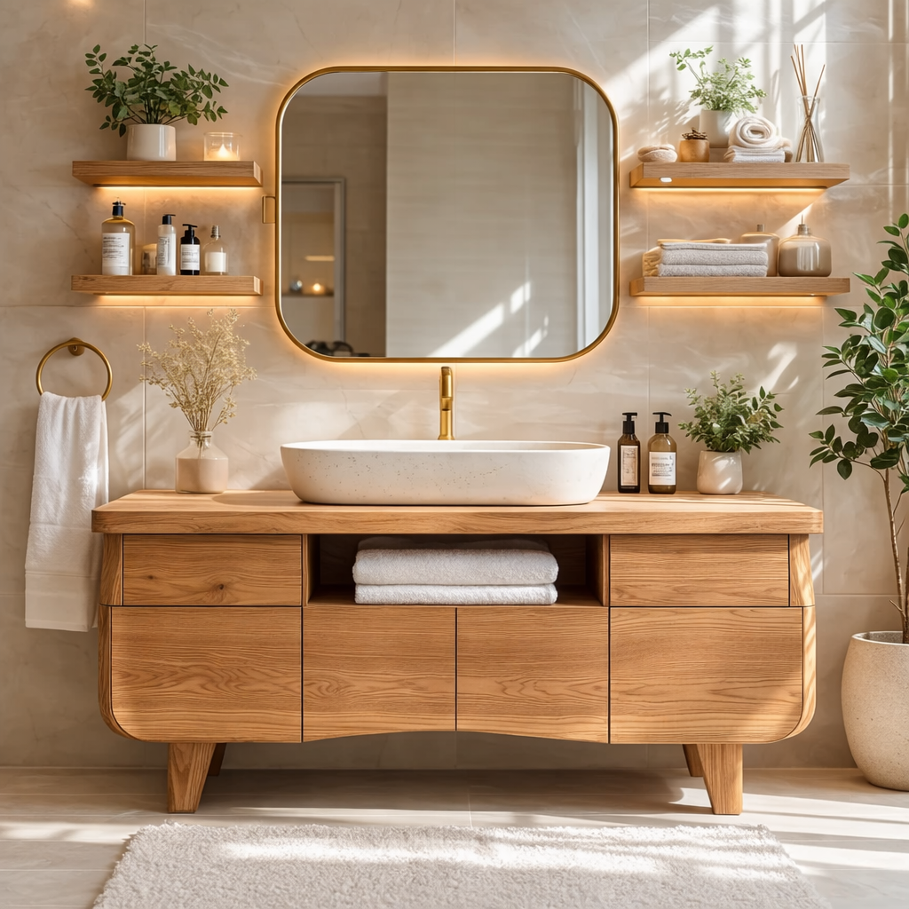 Modern Wood Bathroom Vanity Cabinet With Drawers Storage Bathroom Vanity Base