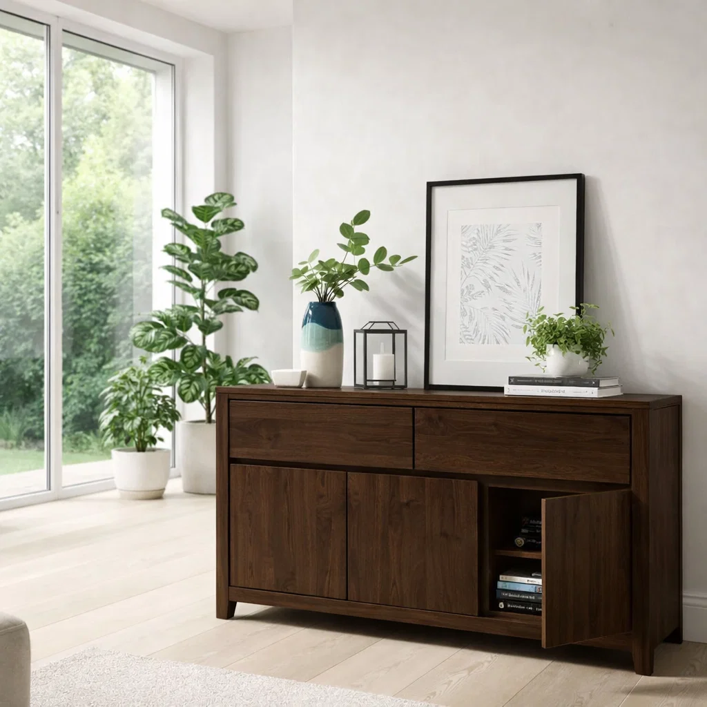 Modern Buffet Sideboard Cabinet with Drawers and Doors – Home Storage Cabinet