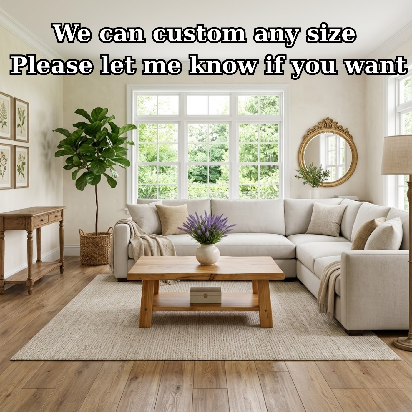 Solid Wood Coffee Table with Storage Shelf Rustic Wooden Living Room Table
