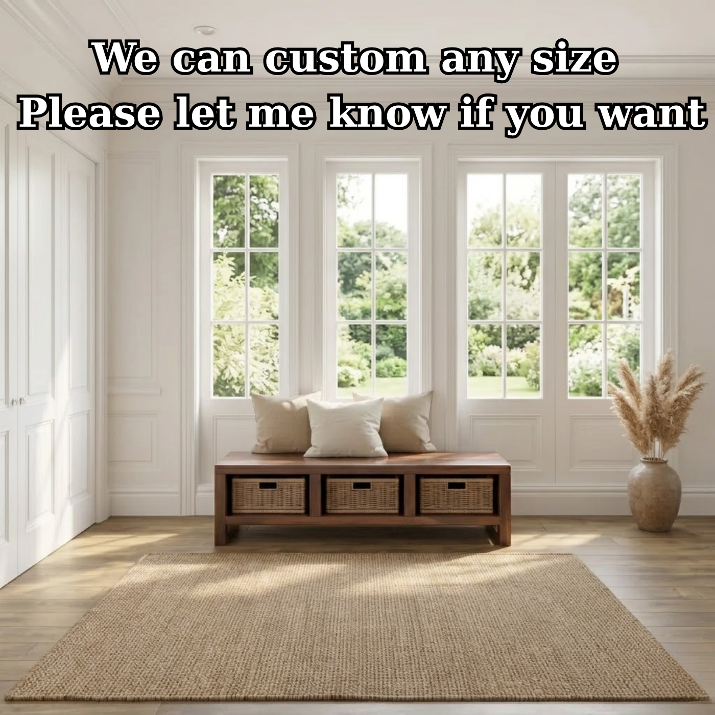 Solid Wood Entryway Bench with Open Storage – Rustic Shoe Storage Bench