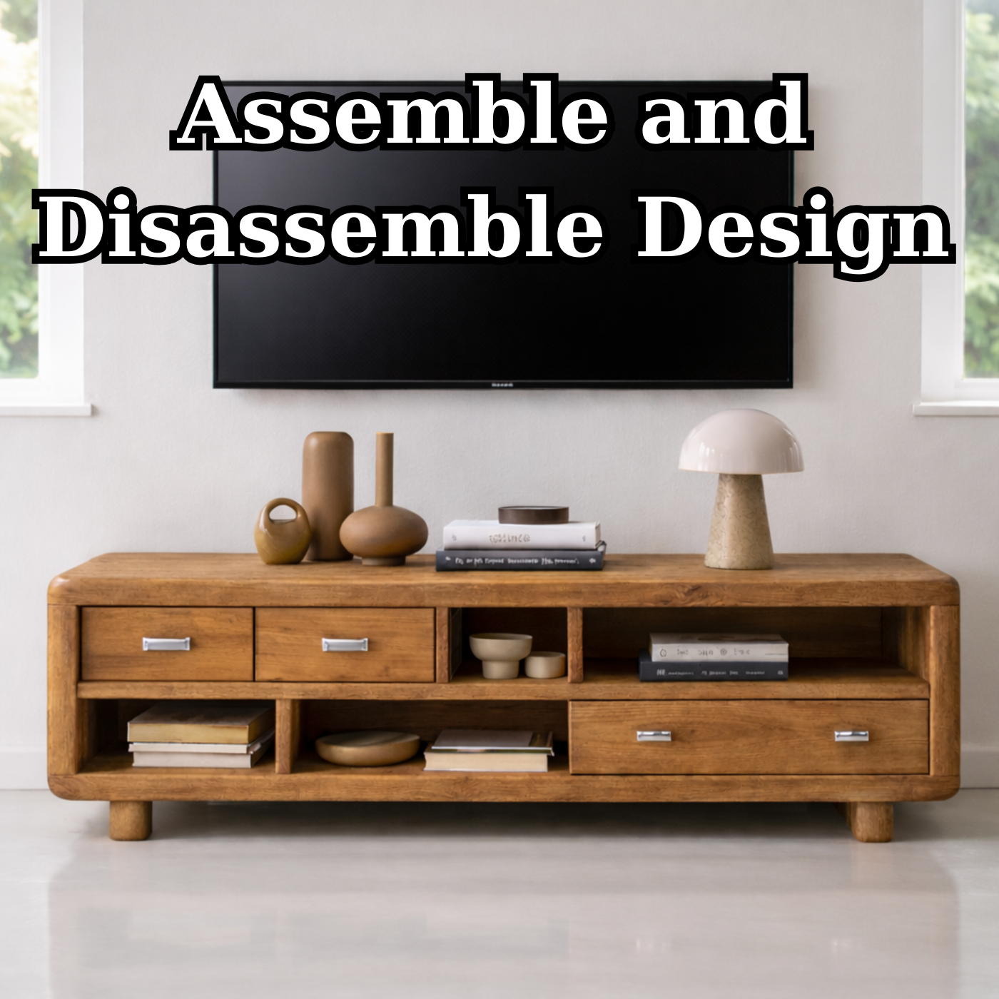 Solid Wood TV Stand with Drawers and Open Shelves Rustic Oak Media Console for Living Room