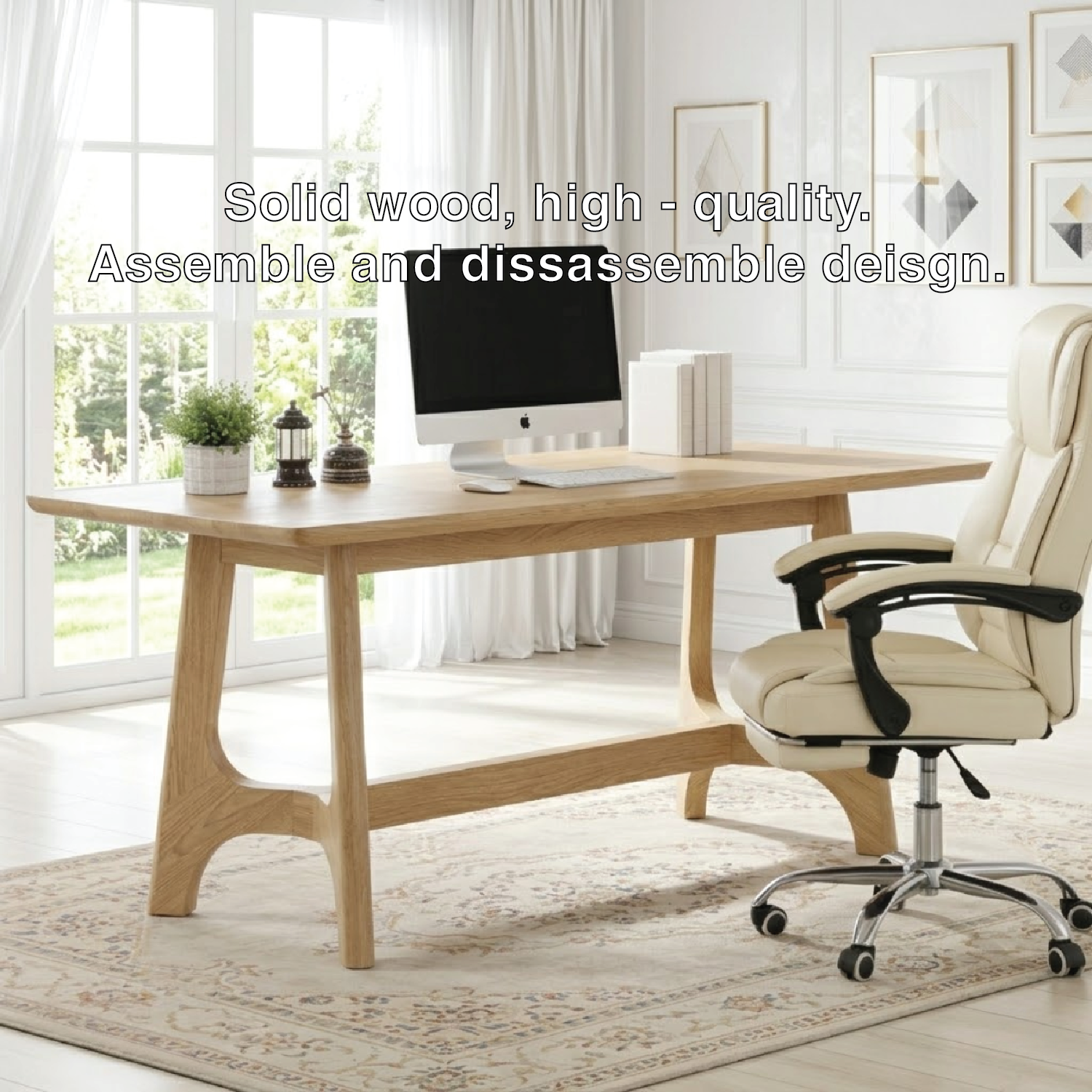 Modern Office Desk Minimalist Work Desk Large Home Office Writing Computer Desk