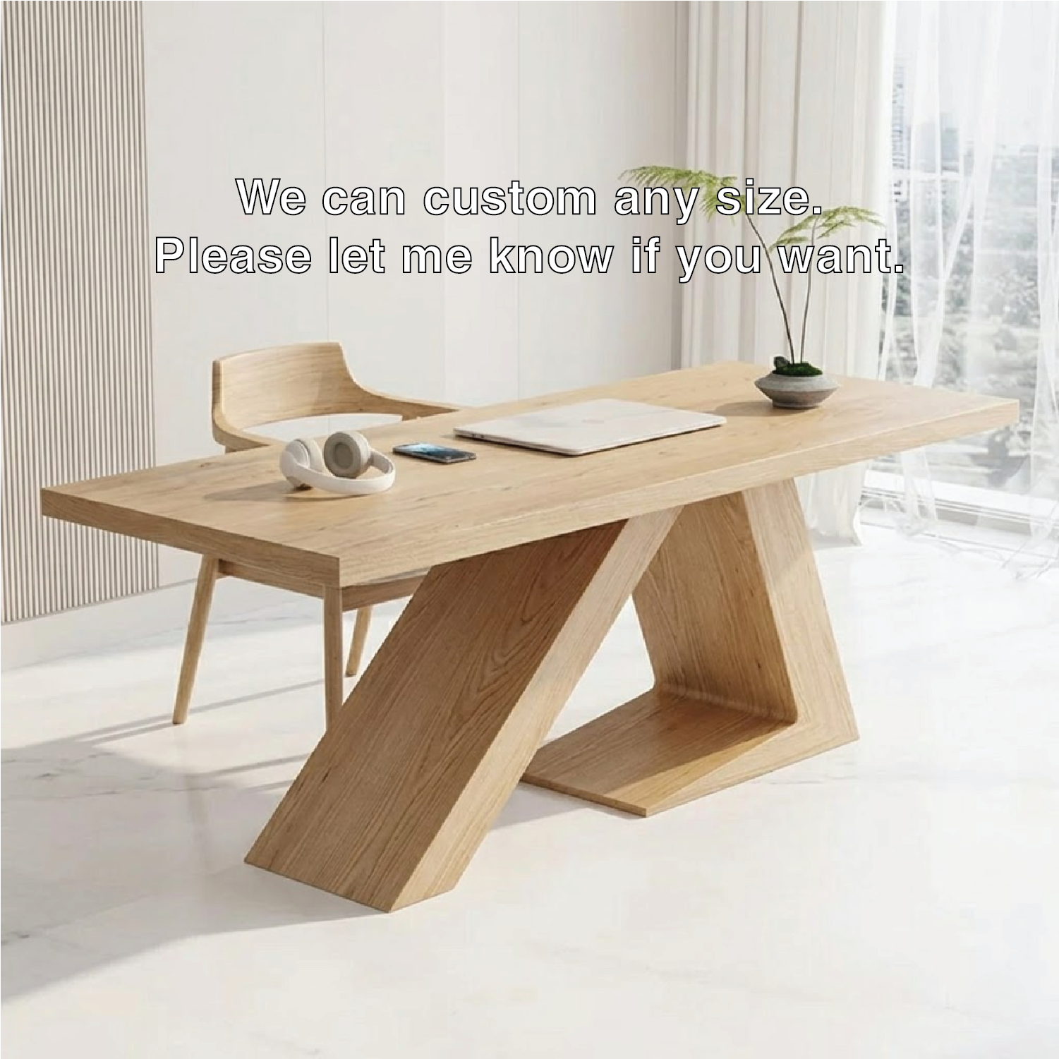 Modern Geometric Design Work Desk for Home Office or Study Space