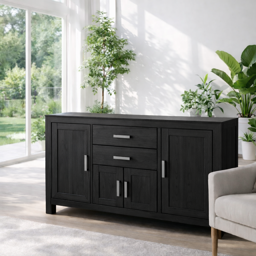 Modern Sideboard Cabinet with Drawers and Door Storage