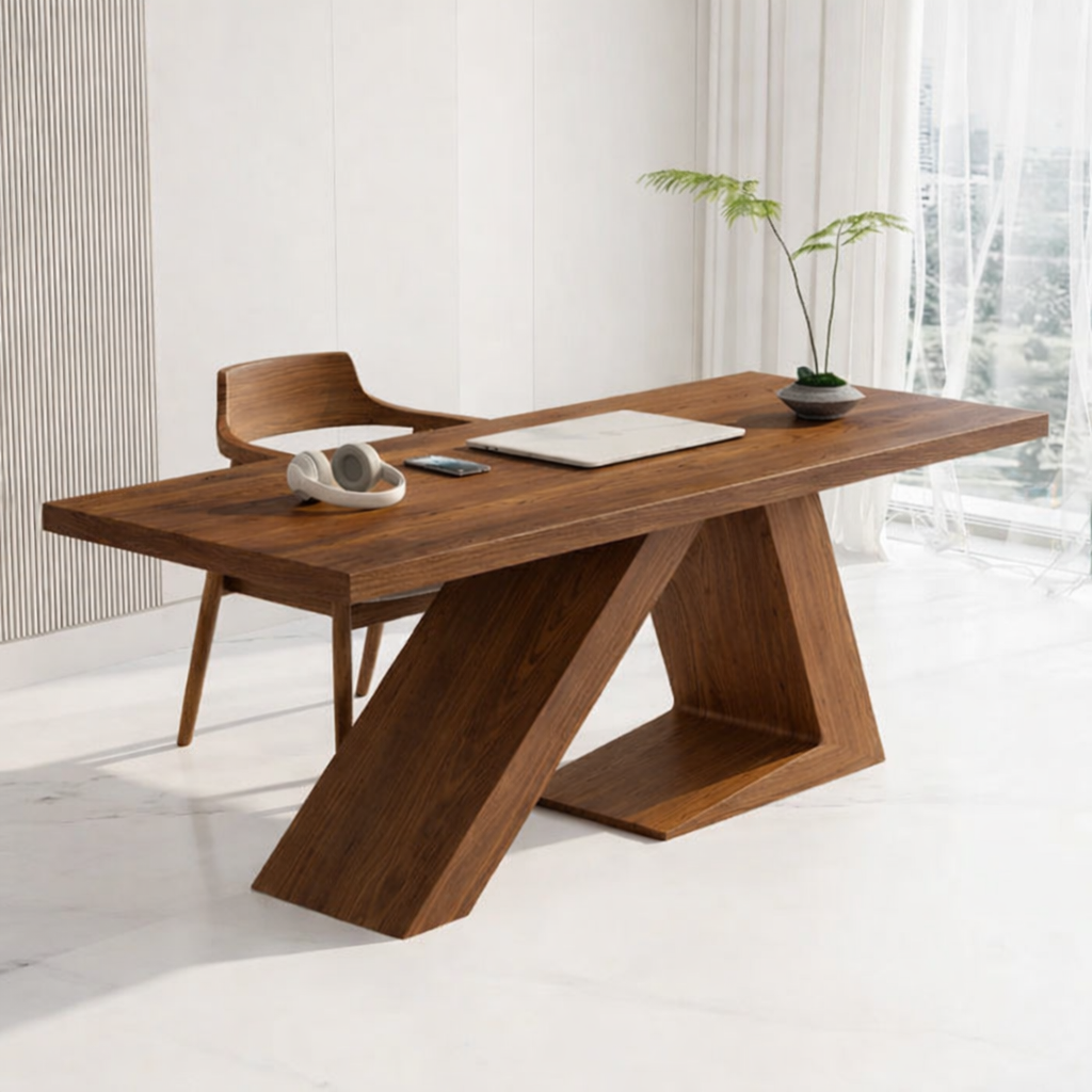 Modern Geometric Design Work Desk for Home Office or Study Space