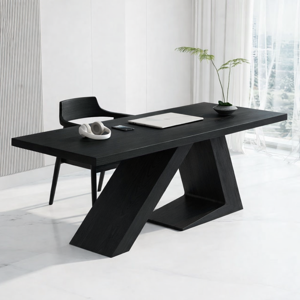 Modern Geometric Design Work Desk for Home Office or Study Space
