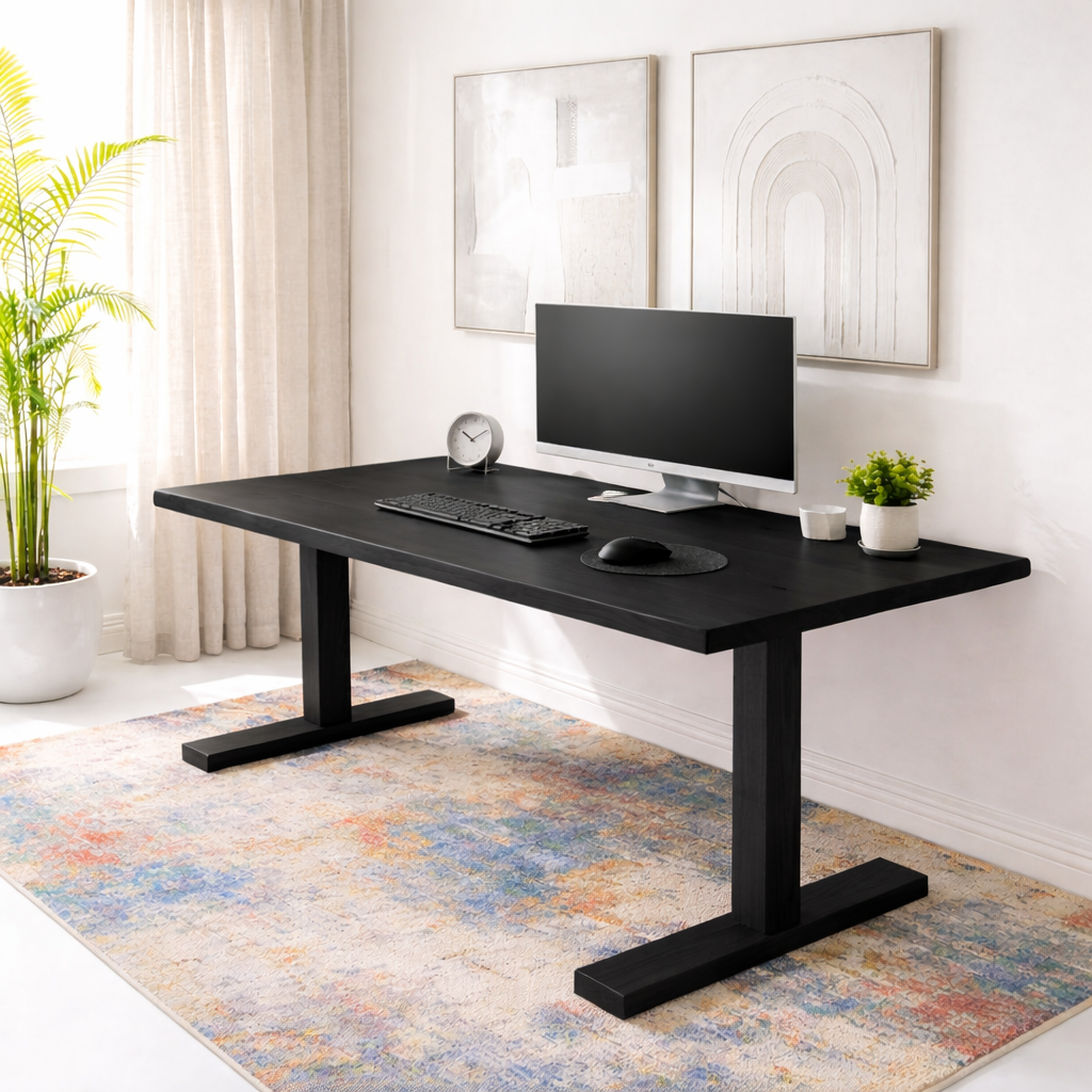 Modern Work Desk Minimalist Office Desk Large Wooden Table Home Office Workspace Desk