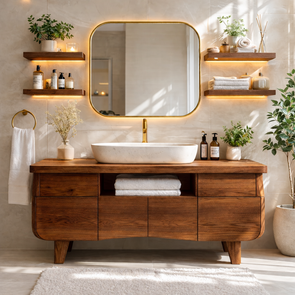 Modern Wood Bathroom Vanity Cabinet With Drawers Storage Bathroom Vanity Base