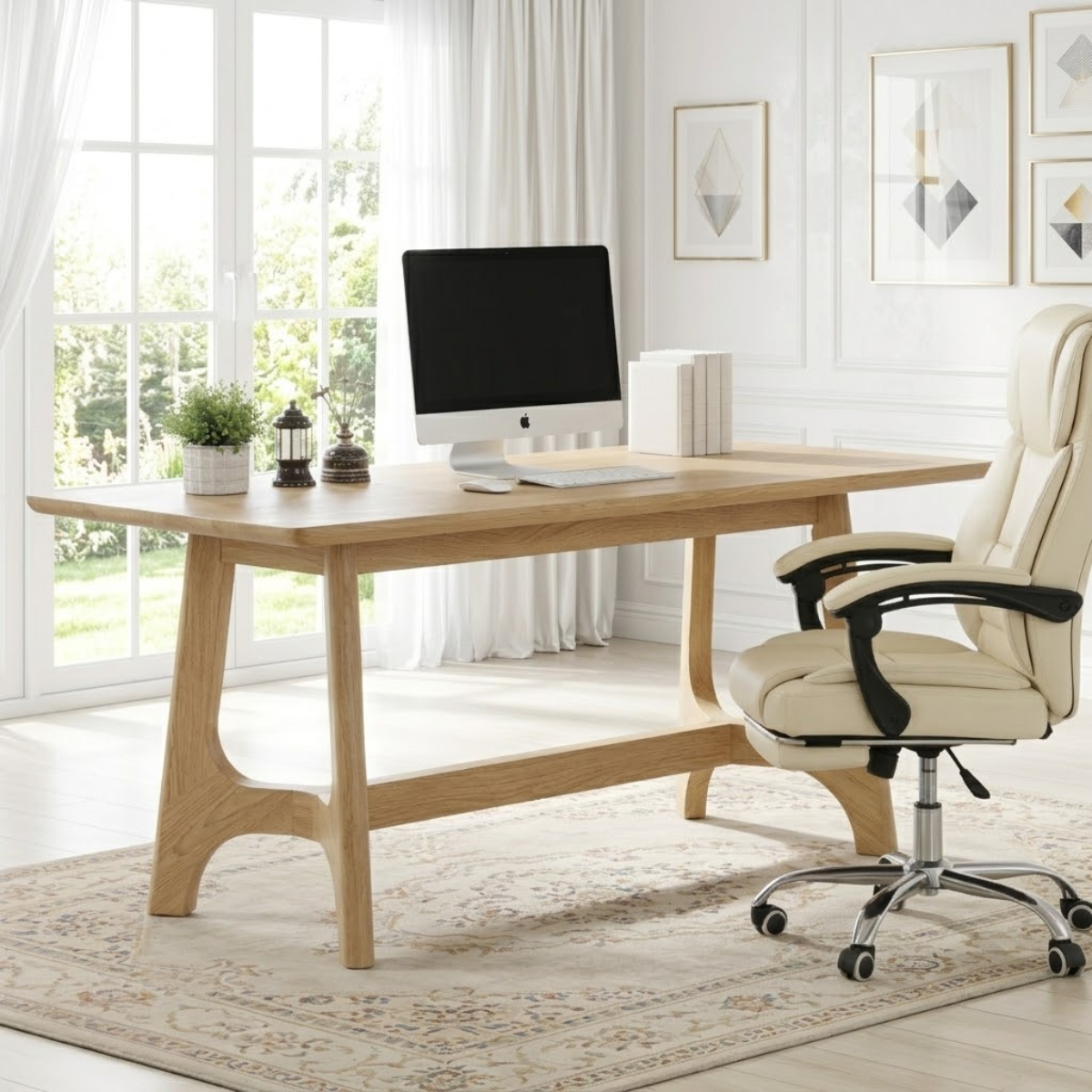 Modern Office Desk Minimalist Work Desk Large Home Office Writing Computer Desk