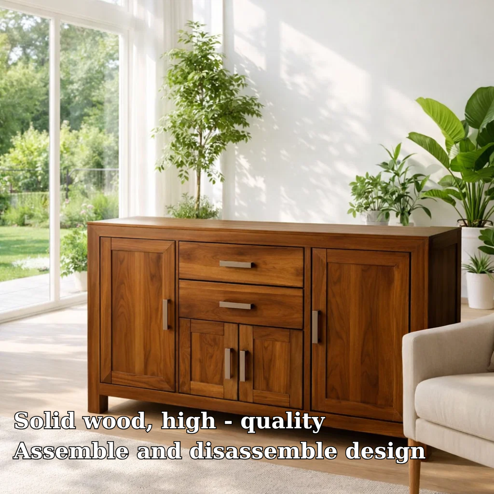 Modern Sideboard Cabinet with Drawers and Door Storage